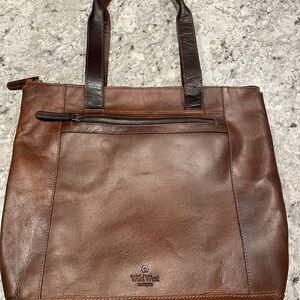 Genuine Leather Shoulder Bag with Vintage Design Wild West Los Angeles